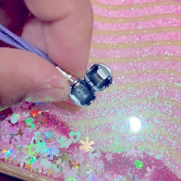 Pandora cord multi strand bracelet Violet - Picture 3 of 4